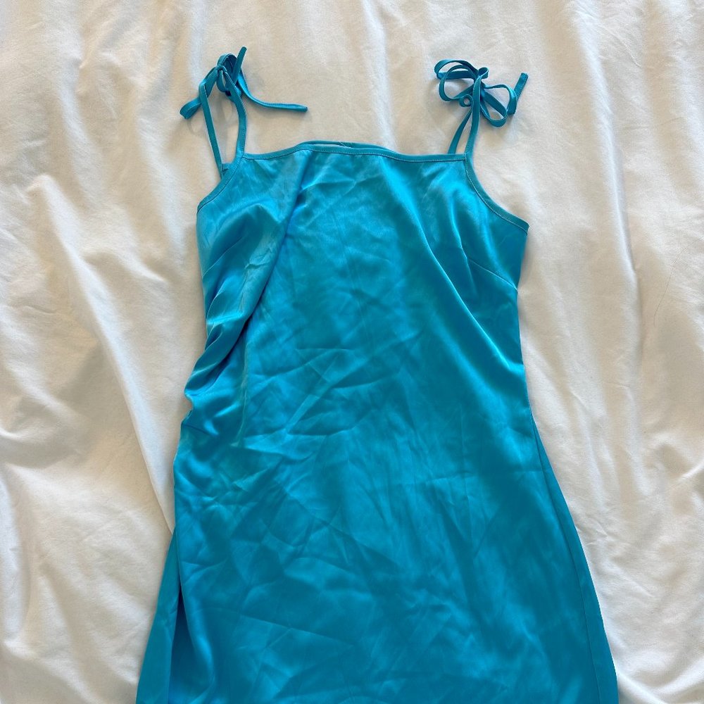Montserrat SoHo Mini Dress in Aqua
